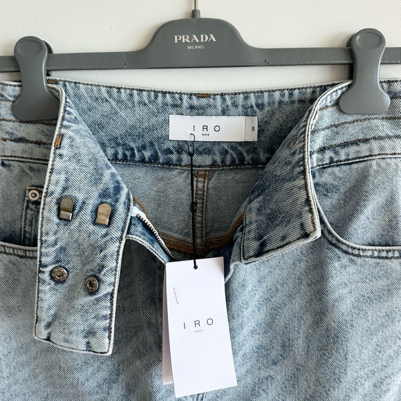 IRO Light Blue Zebra Print Jeans - Picture 9 of 14